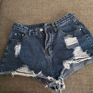 SHEIN denim shorts size xs